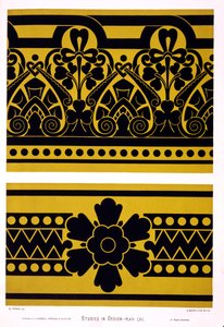 Ilustração de &39;Studies in Design&39;, de Christopher Dresser, publicada em 1876 de Christopher Dresser